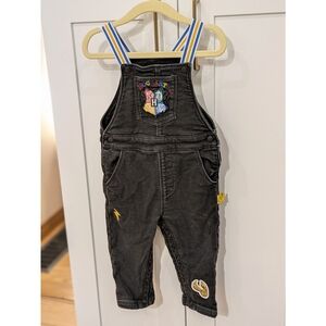 Marks & Spencer Harry Potter Black Denim Baby Overalls
